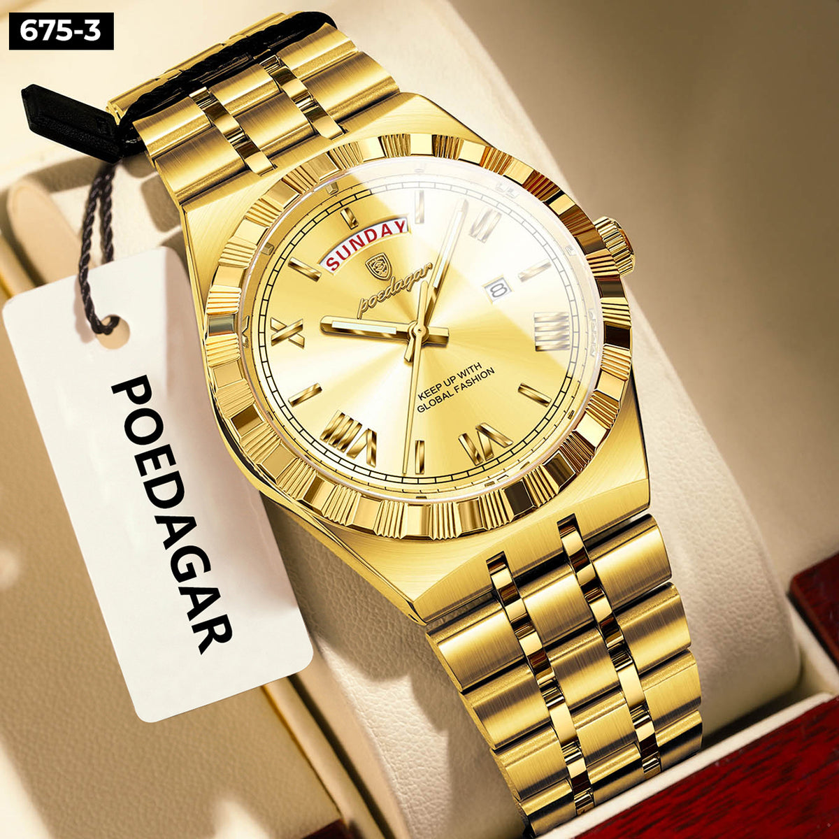 Reloj Roma dorado
