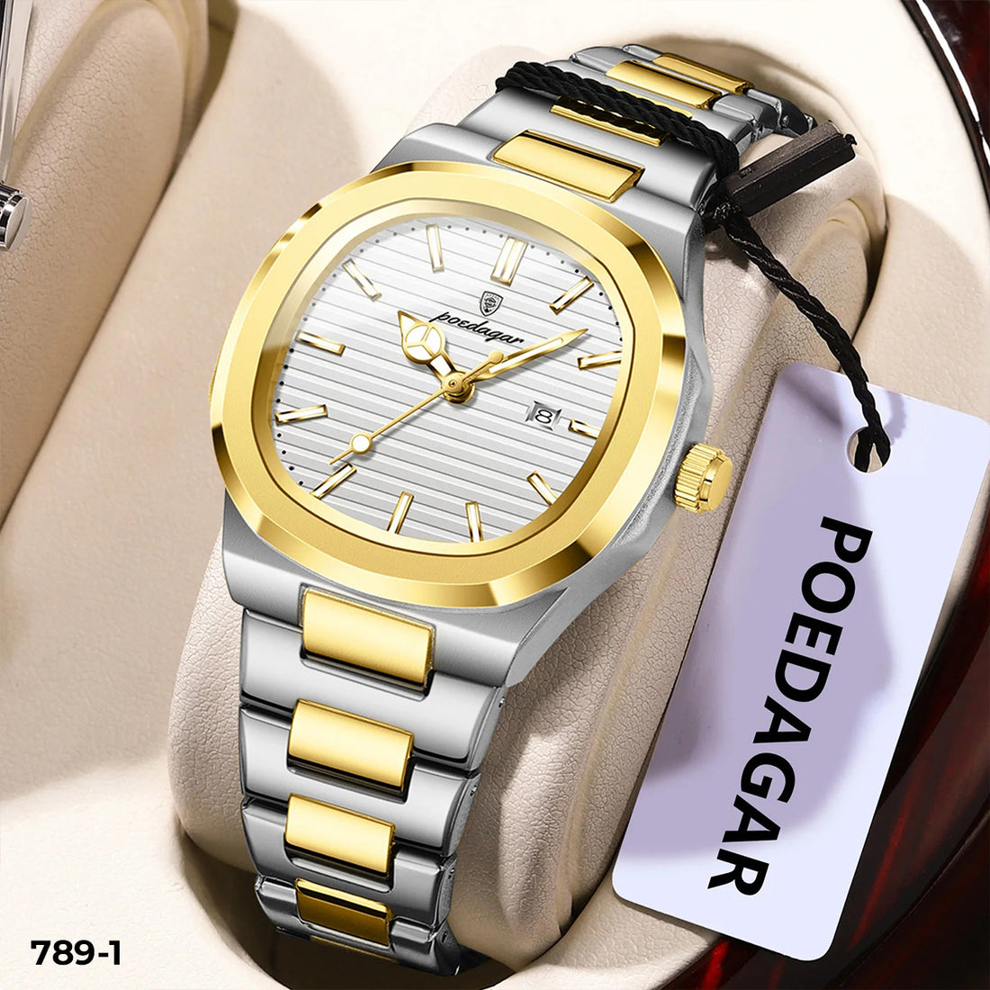 Reloj París bicolor dorado