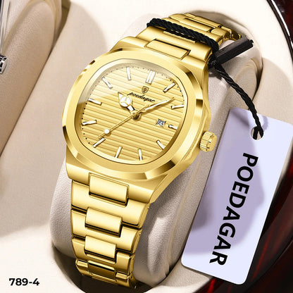 Reloj París dorado