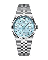 Reloj Ginebra plata con azul
